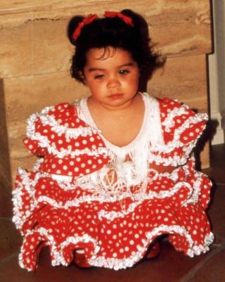 Ana, poco tiempo después del accidente